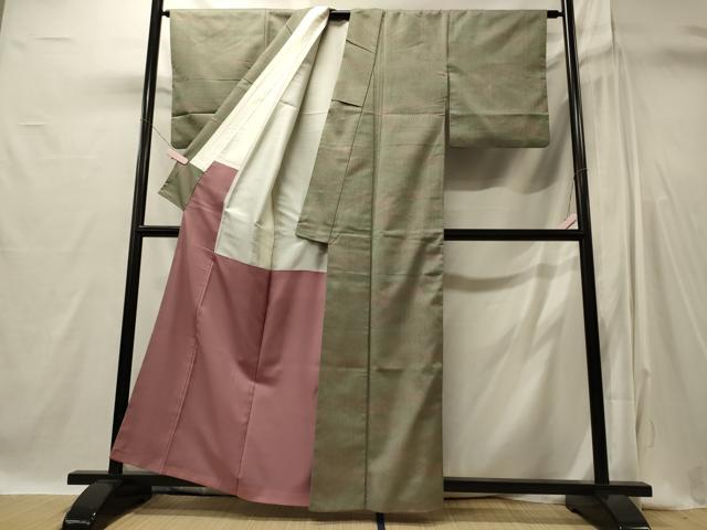平和屋着物■上質な小紋　縞　正絹　逸品　CABI1883oy
