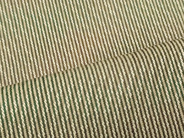 平和屋着物■上質な小紋　縞　正絹　逸品　CABI1883oy