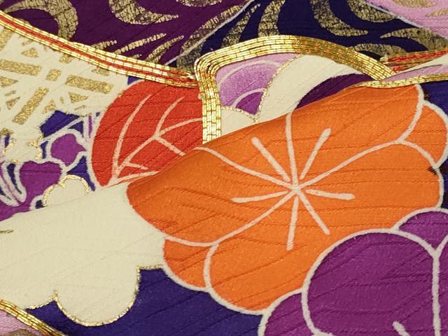 平和屋着物■豪華振袖　駒刺繍　絞り　吉祥花文　金彩　正絹　逸品　CABI1887oy