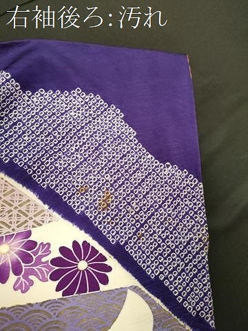 平和屋着物■豪華振袖　駒刺繍　絞り　吉祥花文　金彩　正絹　逸品　CABI1887oy