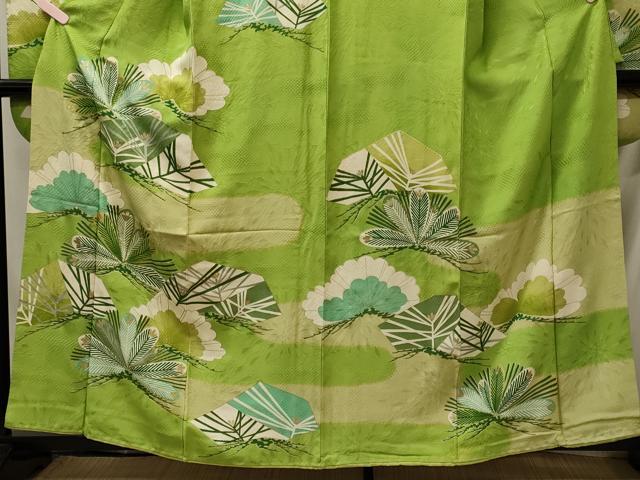平和屋着物■豪華振袖　松葉文　金彩　正絹　逸品　CABI1891oy