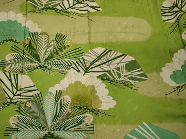 平和屋着物■豪華振袖　松葉文　金彩　正絹　逸品　CABI1891oy