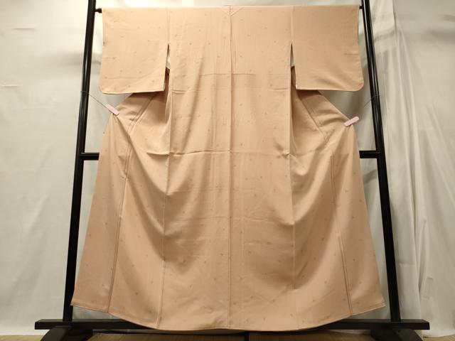 平和屋着物■上質な小紋　草葉文　正絹　逸品　CABI1894oy