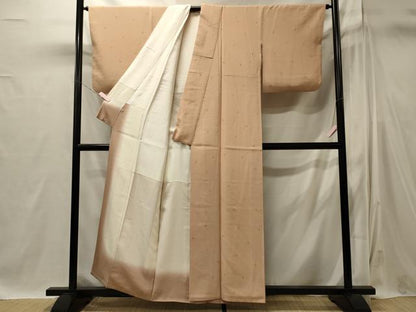 平和屋着物■上質な小紋　草葉文　正絹　逸品　CABI1894oy
