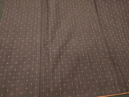 平和屋着物■上質な紬　幾何学文　正絹　逸品　CABI1897oy