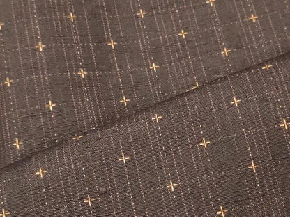 平和屋着物■上質な紬　幾何学文　正絹　逸品　CABI1897oy