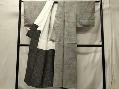 平和屋着物■上質な小紋　作家物　霞文　正絹　逸品　未使用　CABI1899oy