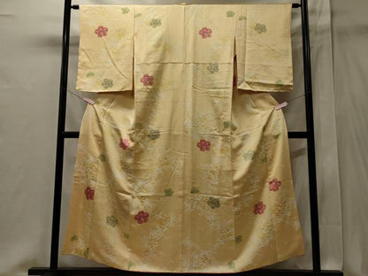 平和屋着物■上質な小紋　舞花文　暈し染め　正絹　逸品　CABI1902oy