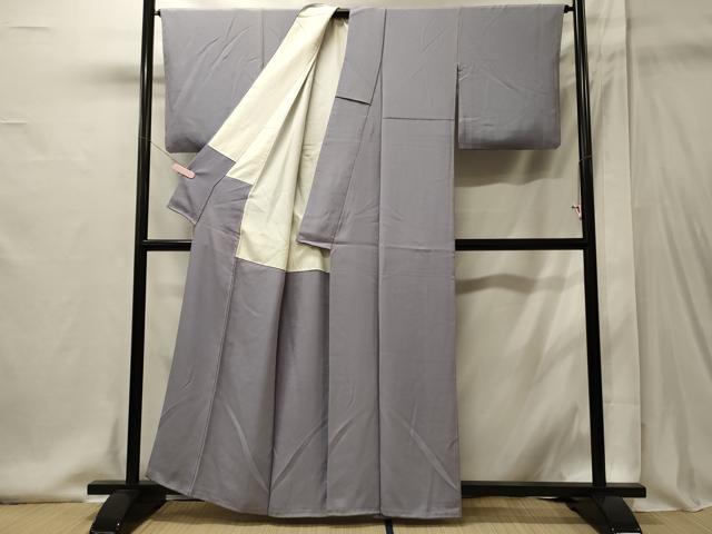 平和屋着物■上質な色無地　藤鼠色　正絹　逸品　CABI1903oy