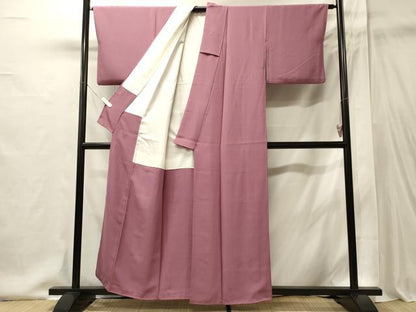 平和屋着物■上質な色無地　菖蒲色　正絹　逸品　CABI1904oy