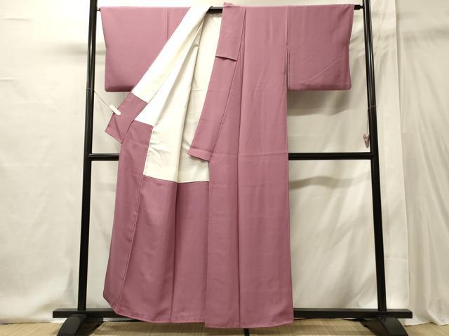 平和屋着物■上質な色無地　菖蒲色　正絹　逸品　CABI1904oy