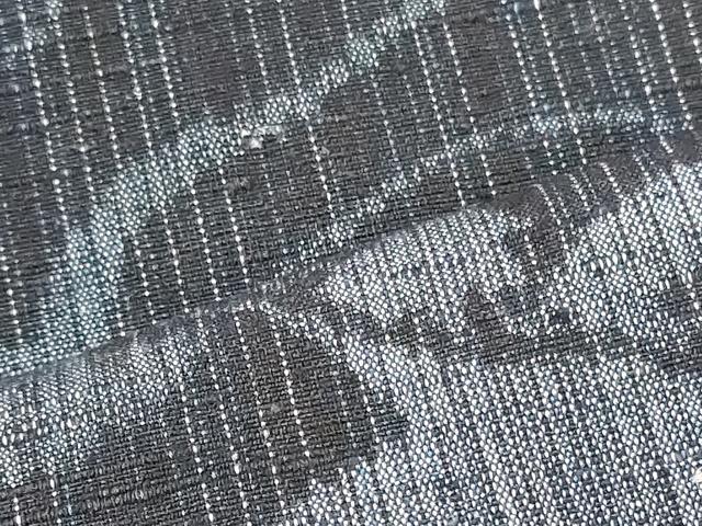 平和屋着物■上質な紬　雲取り飛鶴文　正絹　逸品　未使用　CABI1910oy
