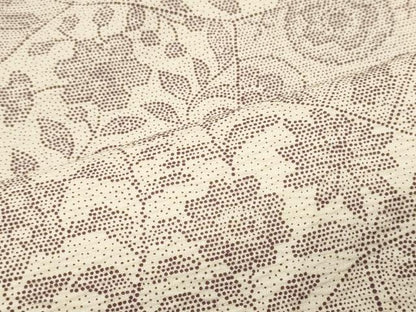 平和屋着物■上質な小紋　切嵌花文　正絹　逸品　未使用　CABI1912oy