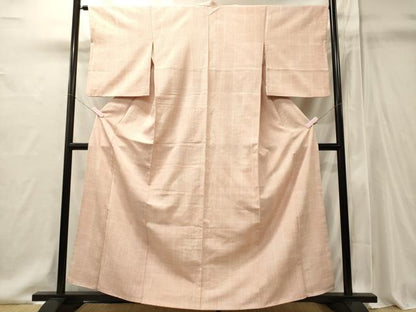 平和屋着物■上質な小紋　格子柄　正絹　逸品　CABI1915oy