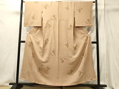平和屋着物■上質な小紋　松皮菱花文　金彩　正絹　逸品　CABI1917oy