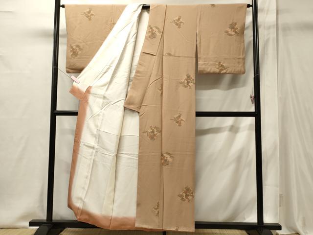 平和屋着物■上質な小紋　松皮菱花文　金彩　正絹　逸品　CABI1917oy