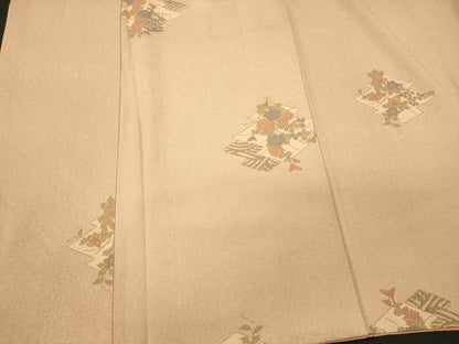 平和屋着物■上質な小紋　松皮菱花文　金彩　正絹　逸品　CABI1917oy