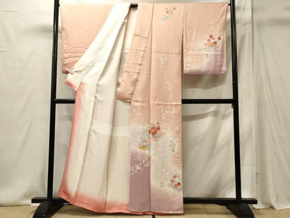 平和屋着物■訪問着　花筏　暈し染め　金彩　正絹　逸品　CABI1919oy
