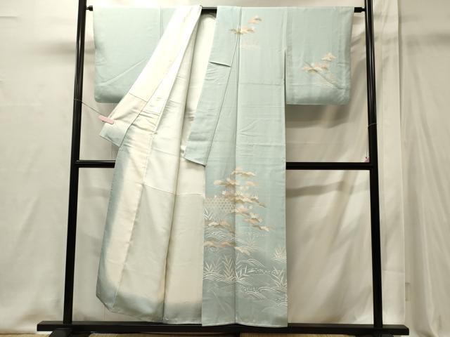 平和屋着物■訪問着　立波籬松文　暈し染め　正絹　逸品　CABI1923oy