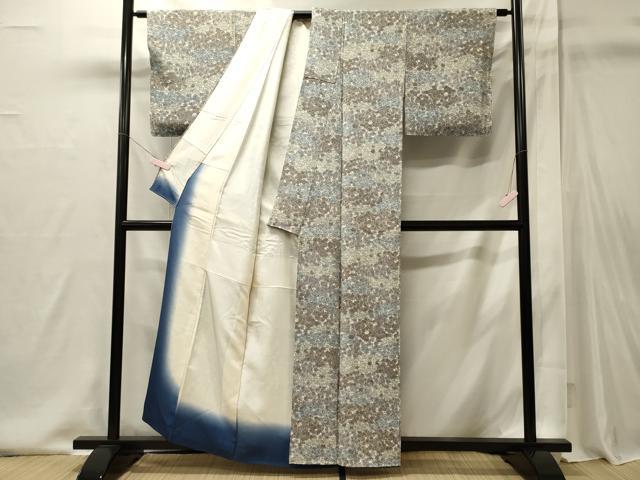 平和屋着物■上質な小紋　草花文　正絹　逸品　CABI1924oy