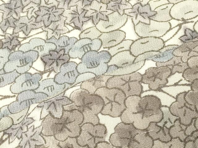 平和屋着物■上質な小紋　草花文　正絹　逸品　CABI1924oy