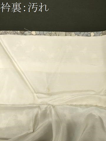 平和屋着物■上質な小紋　草花文　正絹　逸品　CABI1924oy