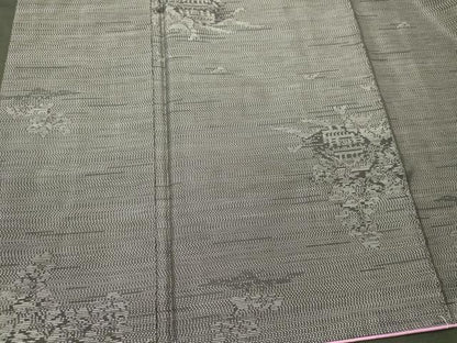 平和屋着物■本場大島紬　風景文　正絹　逸品　未使用　CABI1925oy