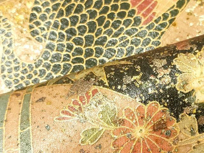 平和屋着物■豪華色留袖　作家物　孔雀花松文　金銀彩　正絹　逸品　CABI1926oy