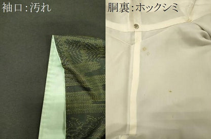 平和屋着物■本場大島紬　地紙花文　正絹　逸品　未使用　CABI1928oy