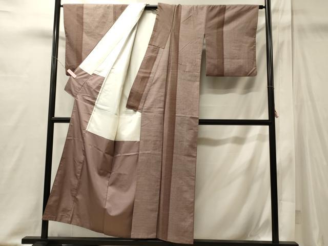 平和屋着物■上質な紬　100亀甲　間道　正絹　逸品　CABI1934oy