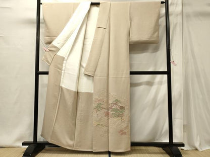 平和屋着物■豪華色留袖　寿光織　人物風景松文　金糸　正絹　逸品　CABI1937oy