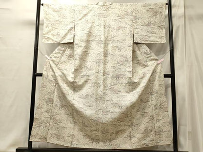 平和屋着物■上質な小紋　風景文　正絹　逸品　CABI1940oy