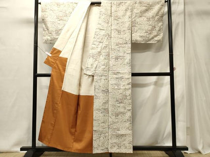 平和屋着物■上質な小紋　風景文　正絹　逸品　CABI1940oy