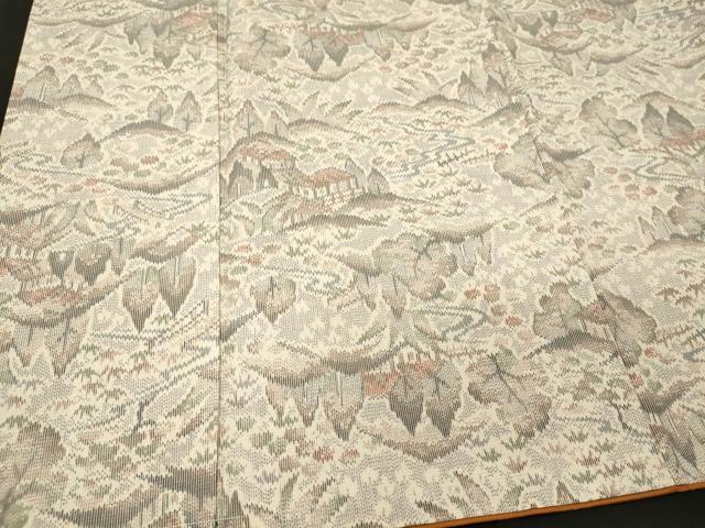 平和屋着物■上質な小紋　風景文　正絹　逸品　CABI1940oy