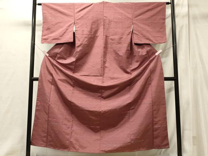 平和屋着物■上質な紬　幾何学文　正絹　逸品　未使用　CABI1941oy
