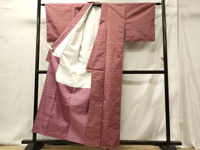 平和屋着物■上質な紬　幾何学文　正絹　逸品　未使用　CABI1941oy
