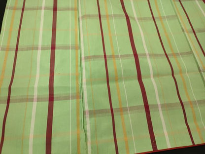 平和屋着物■上質な紬　格子柄　正絹　逸品　未使用　CABI1943oy