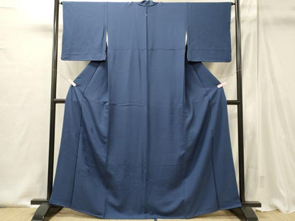 平和屋着物■豪華色留袖　風景地紋　瑠璃紺色　正絹　逸品　CABI1949oy