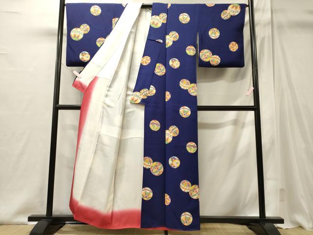 平和屋着物■上質な小紋　毬　正絹　逸品　CABI1951oy