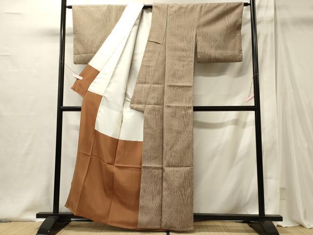 平和屋着物■上質な小紋　縞　正絹　逸品　CABI1959oy