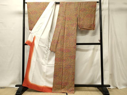 平和屋着物■上質な小紋　切嵌吉祥文　正絹　逸品　未使用　CABI1977oy