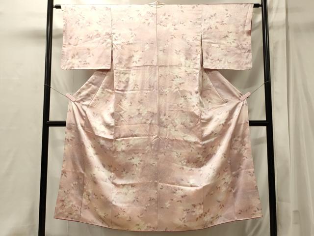 平和屋着物■上質な小紋　枝花文　正絹　逸品　CABI1988oy