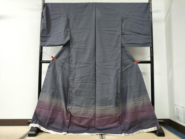 平和屋着物●ひなや工房　くむ・あむ・おる　伊豆蔵明彦　色留訪問着　天平小袖　吉祥花文　暈し染め　仮絵羽 正絹 逸品 未使用 CABI2001yc