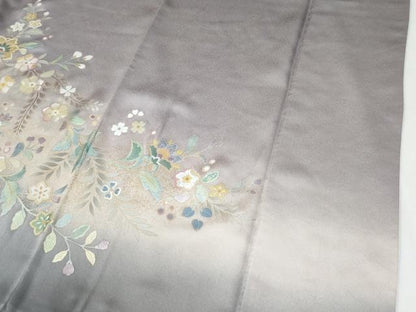 平和屋着物●訪問着　鳳凰更紗草花文　暈し染め　金彩　高島屋扱い　正絹　逸品　CABI2004yc
