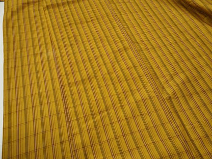 平和屋着物●本場黄八丈　平織　紬　正絹　逸品　CABI2005yc