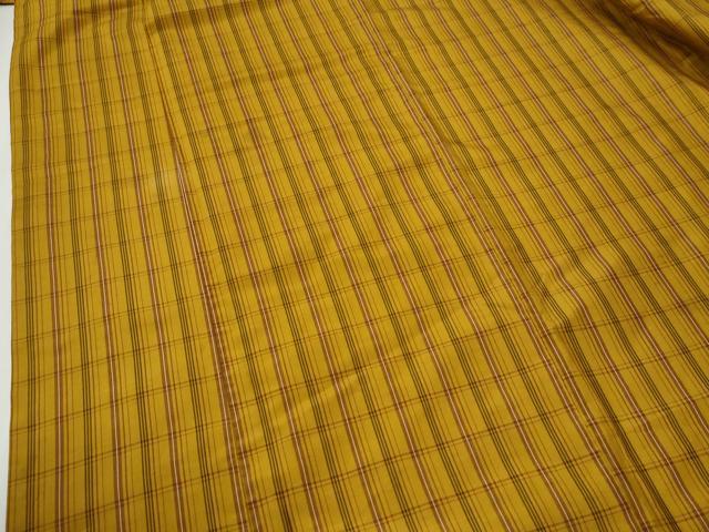 平和屋着物●本場黄八丈　平織　紬　正絹　逸品　CABI2005yc