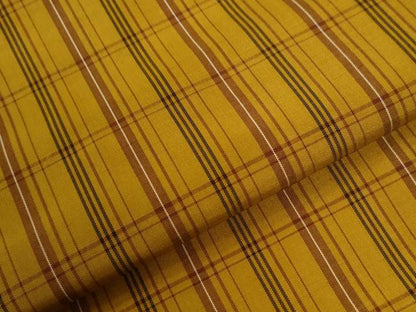 平和屋着物●本場黄八丈　平織　紬　正絹　逸品　CABI2005yc