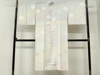 平和屋着物●長襦袢　無双仕立て　作家物　梅しぼり　暈し染め　正絹　逸品　CABI2011yc
