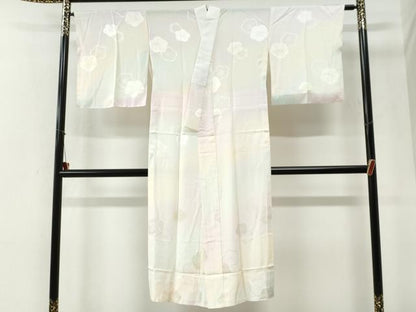 平和屋着物●長襦袢　無双仕立て　作家物　梅しぼり　暈し染め　正絹　逸品　CABI2011yc
