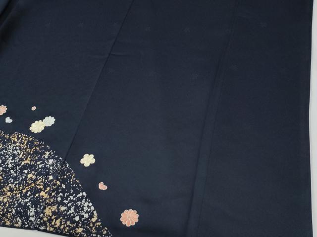 平和屋着物●訪問着　駒刺繍　舞花文　金銀彩　正絹　逸品　CABI2016yc